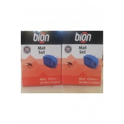 Bion 30 Gün Sivri Sinek ve Kara Sinek Savar Kovucu Tablet Mat Seti Cihazı + 30 Adet Kokusuz 2 Adet