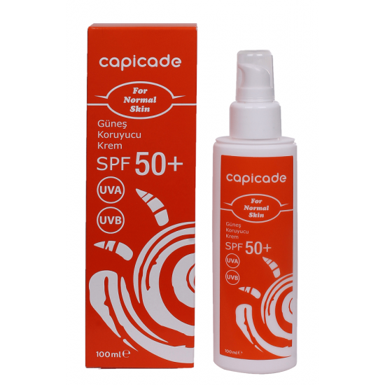 Capicade Güneş Koruyucu Krem SPF50 100ml - Normal Ciltler