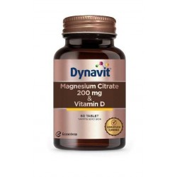Dynavit Magnesium Citrat + Vitamin D Tablet 60 lık