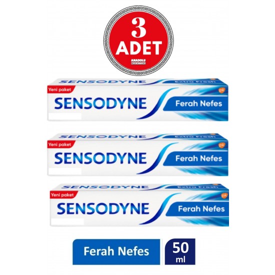 Sensodyne Ferah Nefes Diş Macunu 50 Ml 3 Adet
