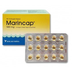 Marincap Omega 3 500 mg 60 Kapsül Balık Yağı