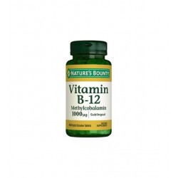 Nature's Bounty Vitamin B12 Methylcobalamin 1000 mcg 60 Dilaltı Tablet
