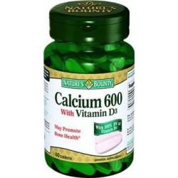 Natures Bounty Calcium 600 With Vitamin D3 60 Tablet