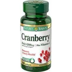 Natures Bounty Cranberry Plus Vitamin C 100 Softjel