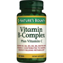 Natures Bounty Vitamin B Complex Plus Vitamin C 60 Tablet