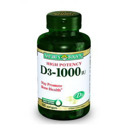 Natures Bounty Vitamin D3 1000 IU 100 Softjel