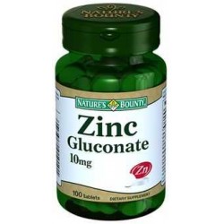 Natures Bounty Zinc Gluconate 10 mg Tablet 