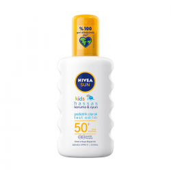 Nivea Sun Kids Hassas Koruma ve Oyun Çocuk Güneş Spreyi SPF+ 50 200 ml 