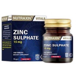 Nutraxin Zinc - Çinko Sulphate 15mg 100 Tablet