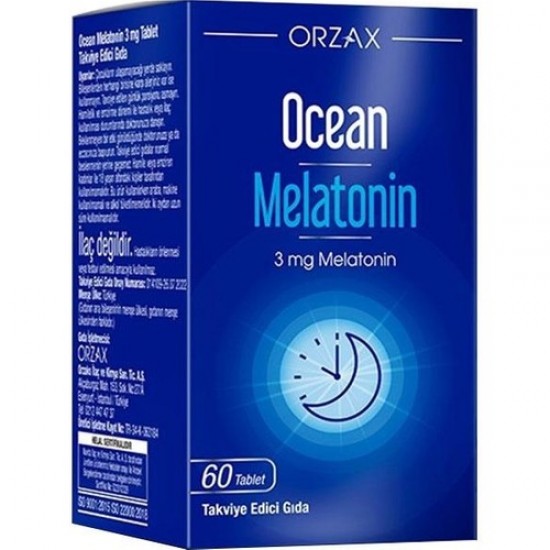 Orzax Ocean Melatonın 3 mg 60 Tablet