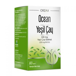 Orzax Ocean 500 mg Yeşil Çay 60 Kapsül Green Tea