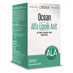 Orzax Ocean Alfa Lipoik Asit 200mg 30 lu Kapsül 