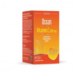 Orzax Ocean Vitamin C 500mg, Kuşburnu, Hesperidin ve Rutin 60  Kapsül 