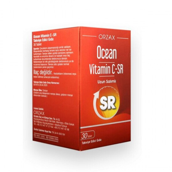 Orzax Ocean Vitamin C SR 500mg 30 Tablet