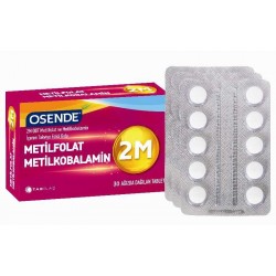 Osende 2M Metilkobalamin MetilFolat 30 Tablet