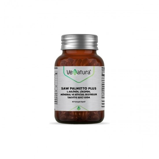 Venatura Saw Palmetto Plus L-Arjinin Likopen Mineral ve Bitki Ekstreleri 60 Kapsül
