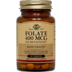 Solgar Folate (Metafolin) 400 mg 50 Tablet