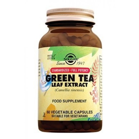 Solgar Green Tea Leaf Extract Yeşil Çay 60 Kapsül