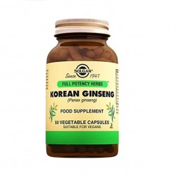 Solgar Korean Ginseng (Panax Ginseng) 50 Kapsül 
