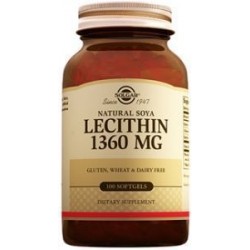 Solgar Lecithin 1360 mg 100 Softjel Kapsul
