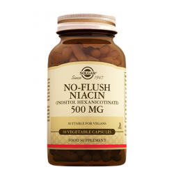 Solgar No Flush Niacin 500 mg 50 Tablet