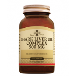 Solgar Shark Liver Oil Complex 500 Mg 60 Kapsül Skt :08/2022