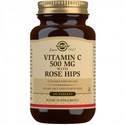 Solgar Vitamin C 500mg With Rose Hips 100 Tablet