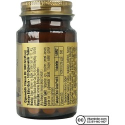 Solgar Vitamin D3 1000 Iu 100 Çiğnenebilir Form Solgar Vitamin D3 1000 Iu 100 Çiğnenebilir Form