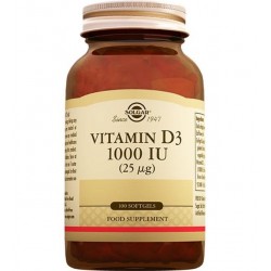 Solgar Vitamin D3 1000IU  100 Kapsül 