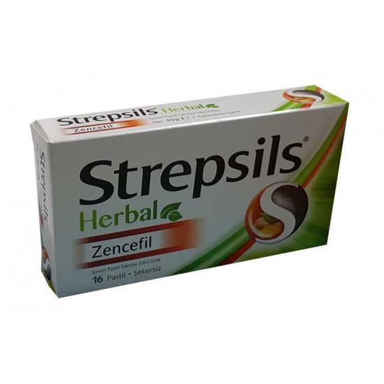 Strepsils Herbal Zencefil 16 Pastil