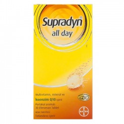 Supradyn Coenzim Q10 Efervesan 30 Tablet Supradyn Coenzim Q10 Efervesan 30 Tablet