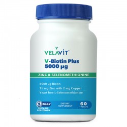 Velavit V-biotin Plus 5000mcg 60 Tablet