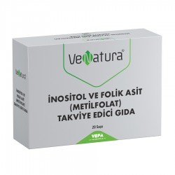 Venatura Inositol ve Folik Asit (Metilfolat) Takviye Edici Gıda 20 Saşe