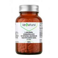 Venatura L-Arjinin, Koenzim Q10 ve Bitkisel Ekstreler 60 Tablet