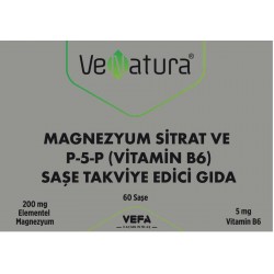 VeNatura Magnezyum Sitrat Ve P-5-p (Vitamin B6) 60 Saşe