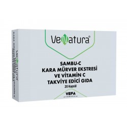 Venatura Sambu-C Kara Mürver ve Vitamin C 20 Kapsül