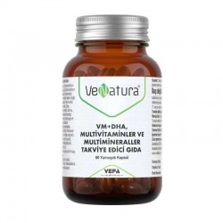VeNatura VM+DHA Multivitaminler ve Multimineraller Takviye Edici Gıda 60 Yumuşak Kapsül